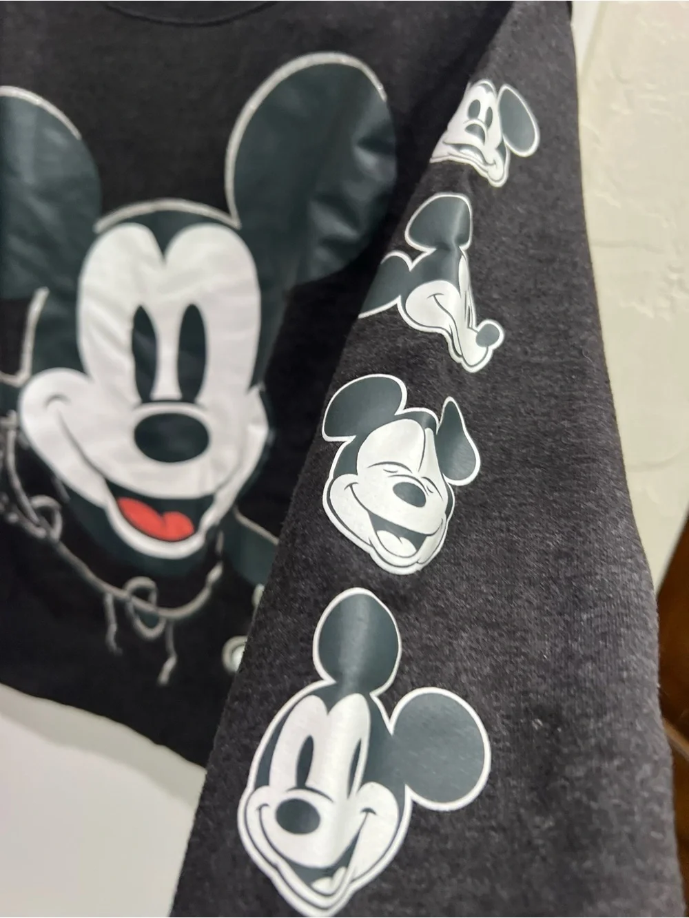 Justice Black Mickey Mouse Pullover Sweatshirt